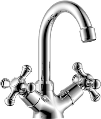 Смеситель для раковины Damixa Retro 230210000, Хром 230210000 - фото 161842