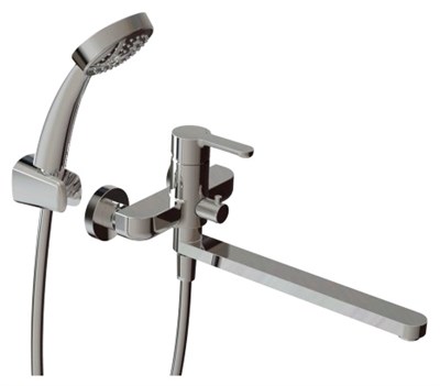 Смеситель для ванны длинный излив BRAVAT Stream F63783C-LB F63783C-LB - фото 238757