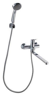 Смеситель для ванны длинный излив BRAVAT Drop F64898C-LB F64898C-LB - фото 239002