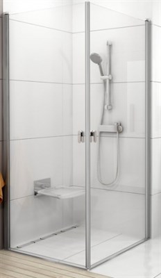 Душевой уголок Ravak Chrome CRV1-90 блестящий + Transparent 1QV70C01Z1 (1QV70C01Z1) 1QV70C01Z1 - фото 250592