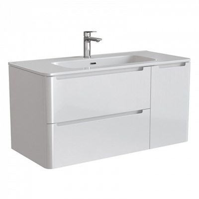 Тумба с раковиной IDDIS Edifice 100 подвесная белая (EDI10W1i95K) EDI10W1i95K - фото 257699