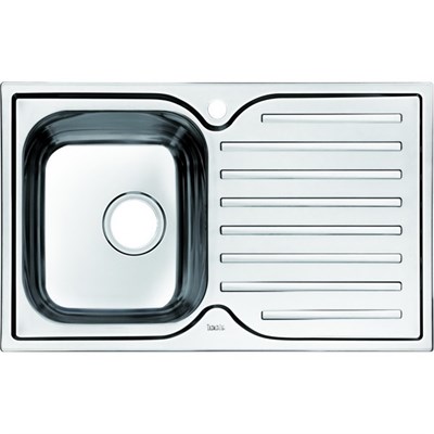 Мойка нержавеющая сталь шелк чаша слева 780*480 Strit S IDDIS STR78SLi77 (STR78SLi77) STR78SLi77 - фото 258439