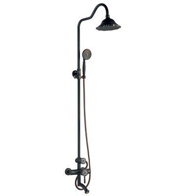 Душевая система Lemark Jasmine LM6662ORB, с изливом, черная бронза LM6662ORB - фото 272831