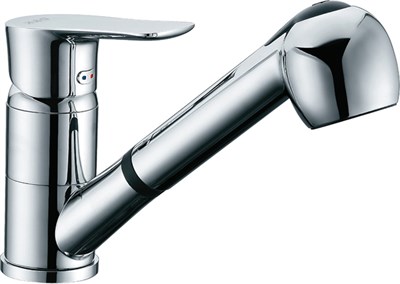 Смеситель D&K Reisling Rhein DA1272501 для кухонной мойки, с вытяжным душем DA1272501 - фото 283872