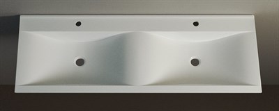 Раковина RAVAL Pulsus Twins 140 белая Pul.08.140/W (Pul.08.140/W) Pul.08.140/W - фото 284590