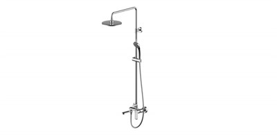 Душевая колонна Bravat Opal  со смесителем для ванны  (F6125183CP-A6-RUS) F6125183CP-A6-RUS - фото 300707