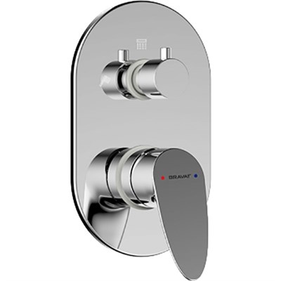 Смеситель встраиваемый в стену Bravat Drop  (P69190C-RUS) P69190C-RUS - фото 300799