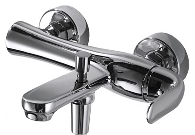 Смеситель для ванны Bravat с кор, изл, и аксе Х FLOW FL0354   (F671105C-01) F671105C-01 - фото 300929