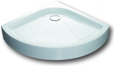 Душевой поддон BRAVAT Type-R2 четверть круга  с регулируемыми по высоте ножками с сифоном в комплект 1000x1000x140  (P210) P210 - фото 301022