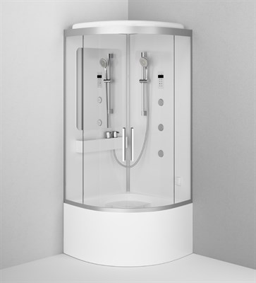 Душевая кабина Am.Pm Like Deep 90x90 W80C-020A-090MTA с баней с гидромассажем  (W80C-020A-090MTA) W80C-020A-090MTA - фото 323666