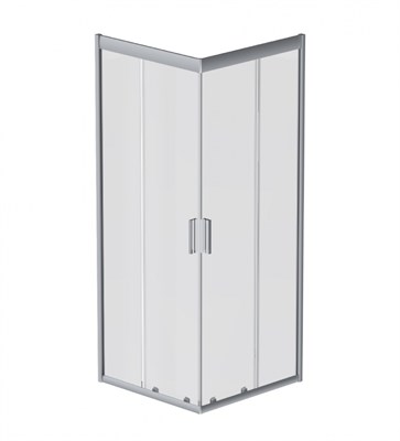 Душевой уголок AM.PM Gem 90х90 W90G-403-090MT профиль Серый стекло прозрачное W90G-403-090MT - фото 323945