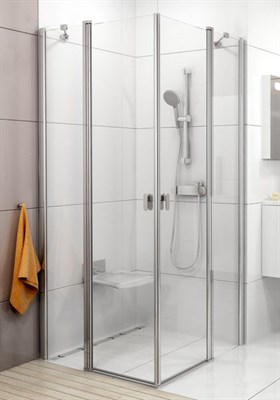 Душевая дверь Ravak Chrome CRV2-110 белый+транспарент  (1QVD0100Z1) 1QVD0100Z1 - фото 329203