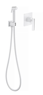 Смеситель встроенный с гигиеническим душем Timo Torne хром-белый  (4389/00-16SM) 4389/00-16SM - фото 339308