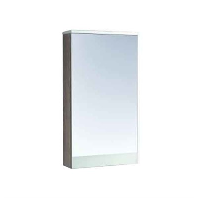 Зеркальный шкаф Aquaton Эмма белый, дуб наварра  (1A221802EAD80) - фото 340380