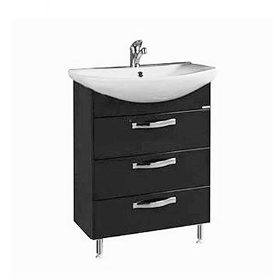 Тумба под раковину Aquaton Ария 65 Н черный глянец  (1A123401AA950) 1A123401AA950 - фото 340616