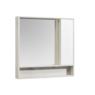 Зеркальный шкаф Aquaton Флай 100 белый, дуб крафт  (1A237802FAX10) 1A237802FAX10 - фото 341938