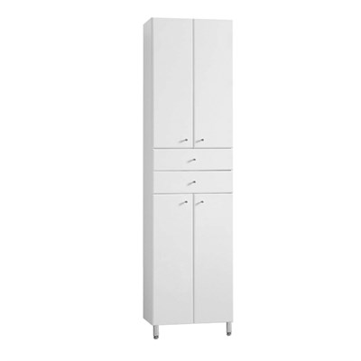 Шкаф - колонна Aquaton Симпл двустворчатая белый  (1A122303SL010) 1A122303SL010 - фото 342014