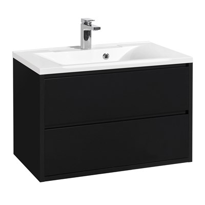 Тумба под раковину Aquaton Римини 80 черный глянец  (1A226701RN950) 1A226701RN950 - фото 342133
