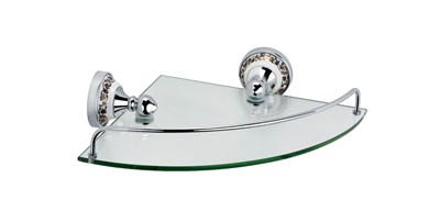 Полка стеклянная угловая Fixsen Bogema FX-78503A (FX-78503A) FX-78503A - фото 347141