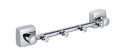 Планка 4 крючка Fixsen Kvadro FX-61305-4 (FX-61305-4) FX-61305-4 - фото 347519
