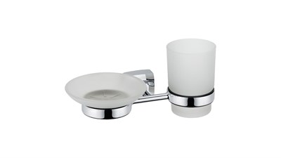 Мыльница+подстаканник Fixsen Kvadro FX-61306+08 (FX-61306+08) FX-61306+08 - фото 347647