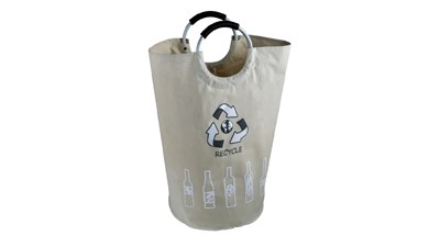 Корзина для белья FIXSEN LOFT STYLE с алюминиевыми ручками бежевая  (FX-1012) FX-1012 - фото 347746