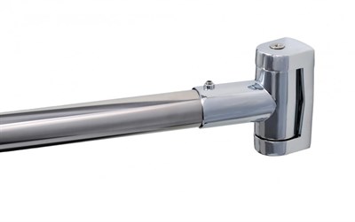 Карниз для ванной дуговой Fixsen нерж.сталь-хром max. 180 см.  (FX-25144) - фото 348028