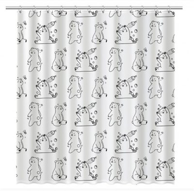 Шторка для ванной Fixsen Teddy Wash   (FX-1505) FX-1505 - фото 348032