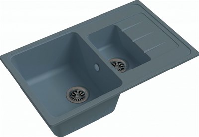 Мойка для кухни EWIGSTEIN Elegant  (E- 60KF сер мет) E-60KF серый металлик - фото 348665