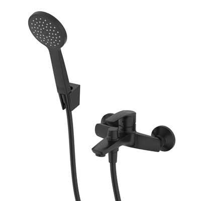 Смеситель для ванны черный IDDIS Ray (RAYBL02i02) RAYBL02i02 - фото 362236