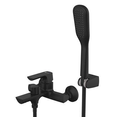 Смеситель Lemark Ursus LM7214BL для ванны и душа, цвет черный LM7214BL - фото 364871