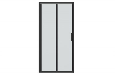 Душевая дверь в нишу Bravat Blackline 1000х2000 (BD100.4121B) BD100.4121B - фото 365579