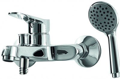 Смеситель для ванны с коротким изливом с аксессуарами Bravat Eco (F6111147C-B) F6111158C-B - фото 369747