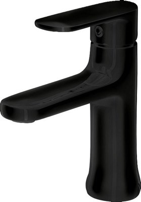 Смеситель для умывальника Bravat OPAL BLACK черный (F1125183BM-RUS) F1125183BM-RUS - фото 370626
