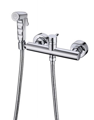 Смеситель с гигиеническим душем Bravat, хром (D9140CP-RUS) D9140CP-RUS - фото 370698