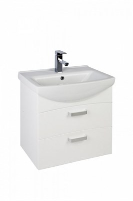 Тумба с раковиной Milardo Niagara 60 подвесная белая (NIA60W0M95K) NIA60W0M95K - фото 371071