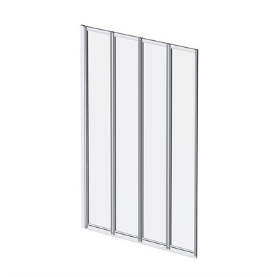 Шторка на ванну AM.PM Like 100 W80BS-100-140CT профиль, Хром стекло прозрачное W80BS-100-140CT - фото 371878
