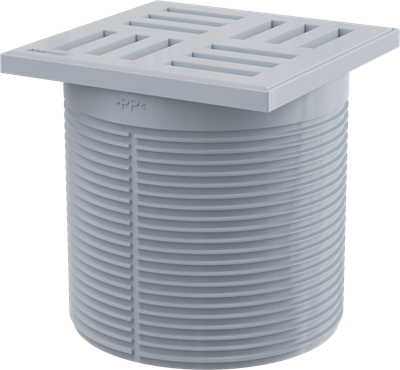 Решетка 105 x 105 серая AlcaPlast APV0100 APV0100 - фото 375181