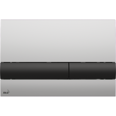 Кнопка смыва AlcaPlast M1712-8 хром - черная/матовая M1712-8 - фото 376105