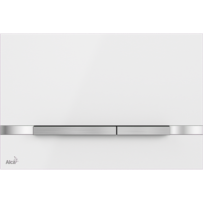 Кнопки смыва AlcaPlast FLAT COLOR STRIPE Белая STRIPE-WHITE - фото 376203
