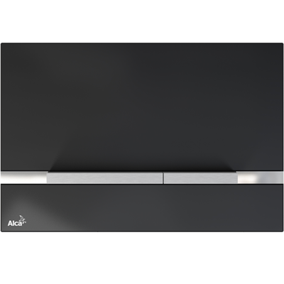 Кнопки смыва AlcaPlast FLAT STRIPE GLASS BLACK STRIPE-GL1204 STRIPE-GL1204 - фото 376210