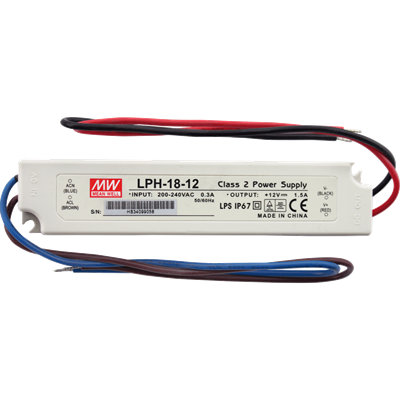 Блок питания AlcaPlast 230 V AC/12 V DC/18 W, IP67 AEZ320 AEZ320 - фото 376254