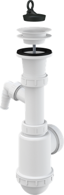Сифон для мойки AlcaPlast A442P-DN50/40 A442P-DN50/40 - фото 376628