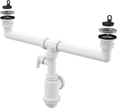 Сифон для мойки AlcaPlast A449P-DN50/40 A449P-DN50/40 - фото 376644