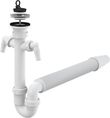 Сифон для мойки AlcaPlast A840-DN50/40 A840-DN50/40 - фото 376664