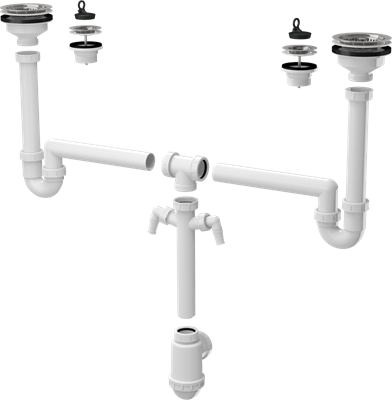 Сифон для мойки AlcaPlast A8000 A8000 - фото 376668