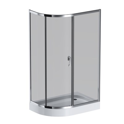 Душевой уголок AM.PM Like Solo Slide 120х80 W83G-302U120CG профиль, Хром глянцевый стекло тонированное W83G-302U120CG - фото 382868
