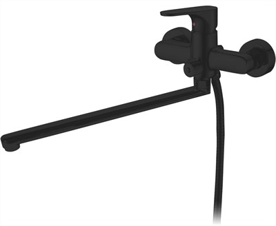 Смеситель для ванны ABBER Eleganz, черный (AF8314B) AF8314B - фото 382958