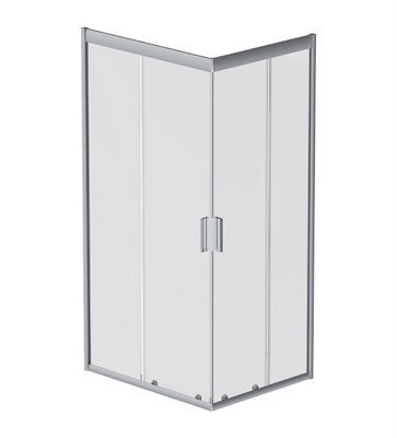 Душевой уголок AM.PM Gem 100х80 W90G-404-100280-MT профиль, Хром матовый стекло прозрачное W90G-404-100280-MT - фото 384804
