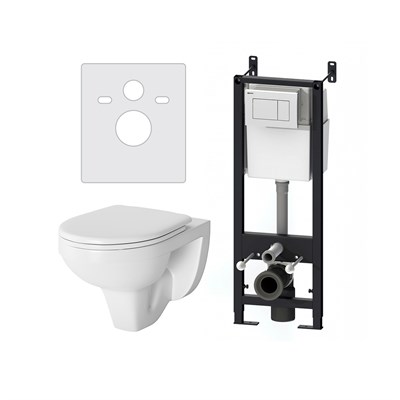 Комплект унитаз с инсталляцией Damixa Jupiter DX77.IS10101.1738 с сиденьем микролифт DX77.IS10101.1738 - фото 385184